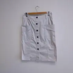 TRANS WORK38サイズ　 アイボリー タイトスカートのサムネイル