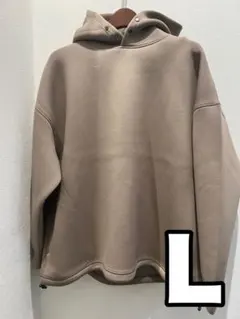 TESS フード付きスウェット ベージュ Lサイズ カンビオ