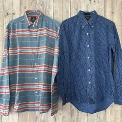 アメリカ古着HAWKINGS McGILL／IVY OXFORDシャツ２枚セット