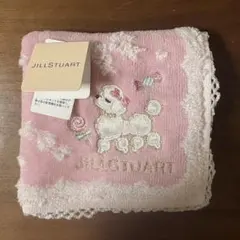 JILLSTUART ミニタオルハンカチ プードル＆キャンディ ピンク