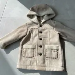 miki HOUSE フード付きコート 100サイズ ベージュ