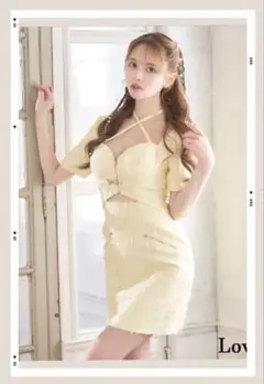 新作　LoveRich ミニドレス キャバドレス　タイト　ラブリッチ