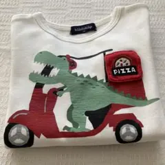 クレードスコープ 恐竜ピザ配達 長袖カットソー 110