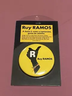 【美品・未使用】ラモス瑠偉 缶バッジ 1993年 Jリーグ オフィシャル