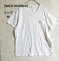 【バックナンバー】ライトオンメンズVネックTシャツ ホワイト 白　シンプルM
