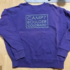 CAMP7 クルーネックスウェット パープル