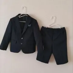 ネイビー フォーマルスーツ ジャケットとパンツ