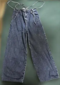 something レースアップサロペットデニムFREAK'S STORE別注