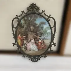 中世ヨーロッパ貴族を描いたロココ額絵 W65cm H55cm 中世ヨーロッパ貴族を描いたロココ額絵 W65cm H55cm - メルカリ