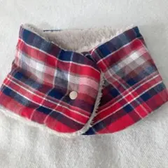 ネックウォーマー　チェック　ボア　マフラー