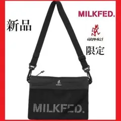 新品 グラミチ × ミルクフェド 限定 コラボ サコッシュ バッグ 黒のサムネイル