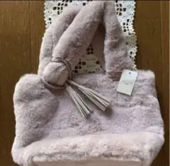 【絶賛セール！】ふわふわ もふもふ バッグ トート ハンドバッグ