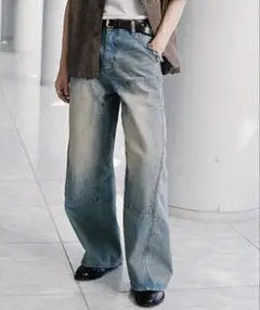 WYM LIDNM DOUBLE KNEE CURVED SEEM BAGGY