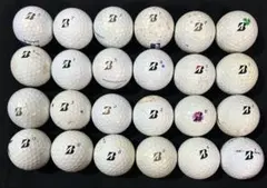 ブリヂストン ゴルフ TOUR B XS ロストボール 24球 ホワイト系