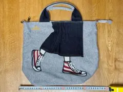 mis zapatos ミスサパト トートバッグ グレー デニム