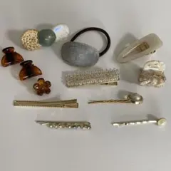 まとめ売り！「新品」韓国風ヘアクリップ 12個セット