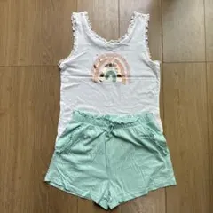 レインボー柄 ノースリーブ パジャマ セットアップのサムネイル
