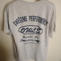 OWLS Tシャツ グレー　着丈56㎝着幅50㎝