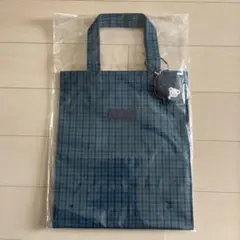 ファミリア チェック柄トートバッグ 小 青系 - メルカリ