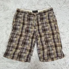 BEAMS ビームス　チェック柄　ショートパンツ　メンズ　Mサイズ