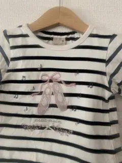 petit main ストライプ 長袖カットソー　80