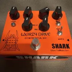 動作確SHARK WARZY DRIVE ギター　エフェクター SHARK Warzy Drive ギターエフェクター - メルカリ