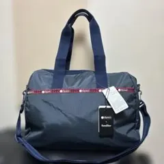 ファミリア レスポートサック 極美品 ネイビー 大容量 ボストンバッグ