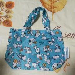未使用ミスド×SNOOPYトートバッグ★ブルー★送料込み