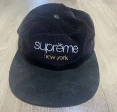 Supreme コーデュロイキャップ 黒