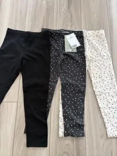 H&M 100cm ハートレギンス 3枚セット
