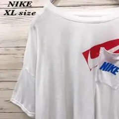 《激レア》ナイキ NIKE☆Tシャツ XL デカロゴ ホワイト T678