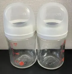 Pigeon 母乳実感 ガラス製哺乳瓶 160ml 2本セット
