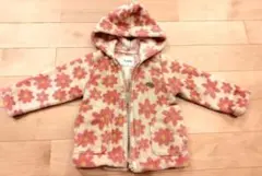 BRANSHES 花柄ボアジャケット 80