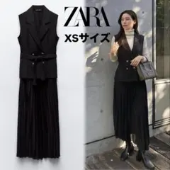ZARA プリーツ ベストワンピース