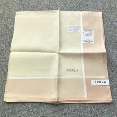 【新品未使用】FURLA チェック柄 ハンカチ