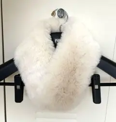 ティペット ファーマフラー マフラー マグネット 磁石 ホワイト