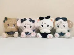 mikko characters BLACK RIBBON BIGぬいぐるみ4種