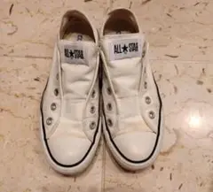 紐無しコンバースCONVERSE ALL STAR ホワイト