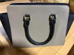 未使用】LUPUYイタリア製 牛革バイカラー ショルダーバッグ定価65000円 