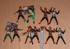 仮面ライダー アクションミニフィギュア 10体セット(同じ物も混ざってます)
