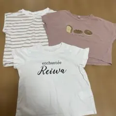 女の子　Tシャツ まとめ売り　3枚セット　avv他　大体90㎝のサムネイル