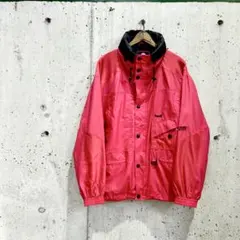 90sナイロンジャケット マウンテンパーカー フーディー ストリート 赤 レッド