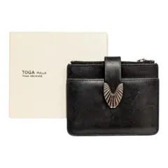 TOGA PULLA Leather wallet レザー財布 ブラック 箱付のサムネイル