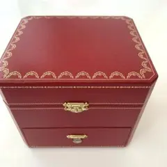 カルティエ Cartier ウッドケース 木製 時計収納ケース ルーペ付き