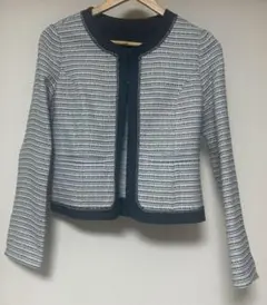 ツイードジャケット　ネイビー　ホワイト　9号 セレモニー　卒業式　入学式