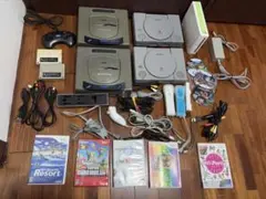 セガサターン2台 PS1 2台 Wii一式 まとめ売り 動作未確認 ジャンク