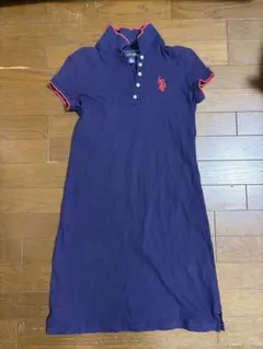 【お値下げ可】U.S. POLO ASSN. ネイビー ミニワンピース XS