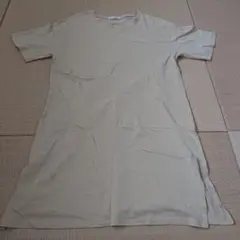 ベージュ 半袖チュニック Tシャツフリーサイズのサムネイル