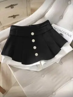 ミニスカート　プリーツ