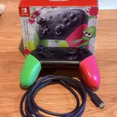 ジャンク　Nintendo Switch Proコントローラー スプラトゥーン2